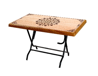 Picture of Deco Classic Table 4 Seat S/L Print Timber-SW