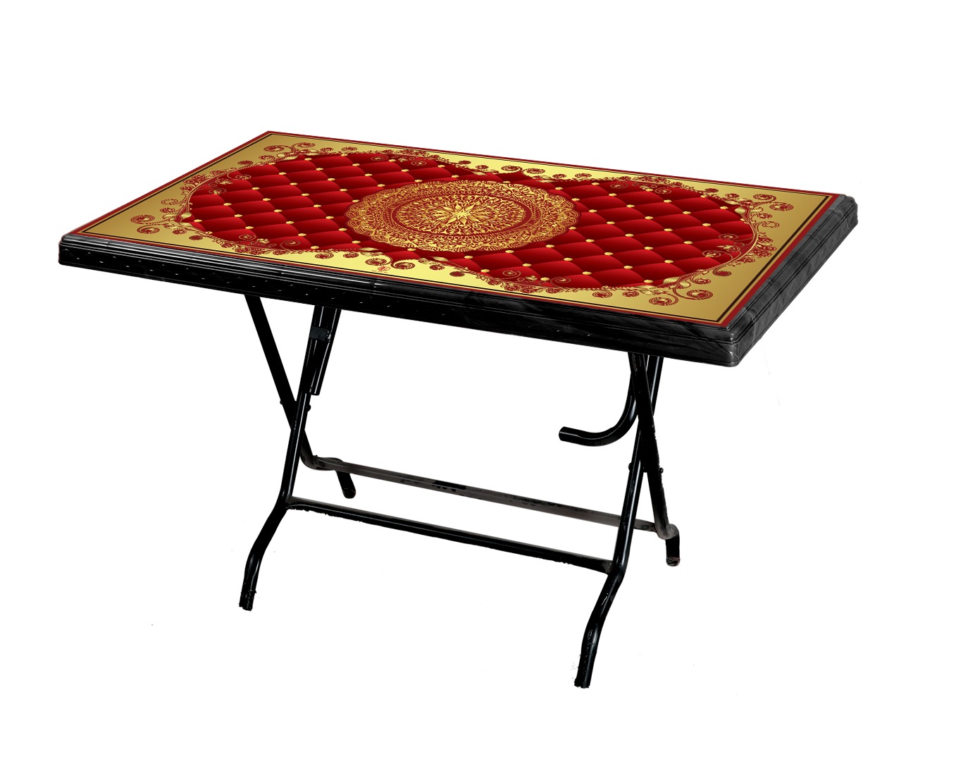 Picture of Deco Table 4 Seat S/L Print Royal Red - Black