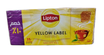 Picture of Lipton Yellow Label Tea Bags - International Blend 25 per pack