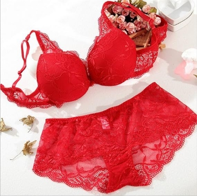 Picture of Comfortable foam net Bra and Panty  Lingeria Set For Women