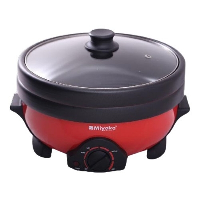 Picture of Miyako Double Pot Multi cooker, Electric Curry Cooker With Double Pot, Removable non-stick pan, Automatic cooking and warming system MC-350D (4 LTR)
