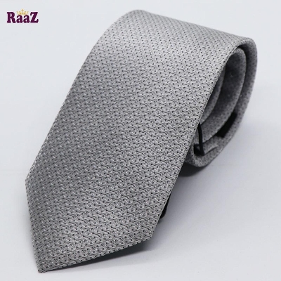 Picture of Silver Small Dot Embroidery Men's Necktie