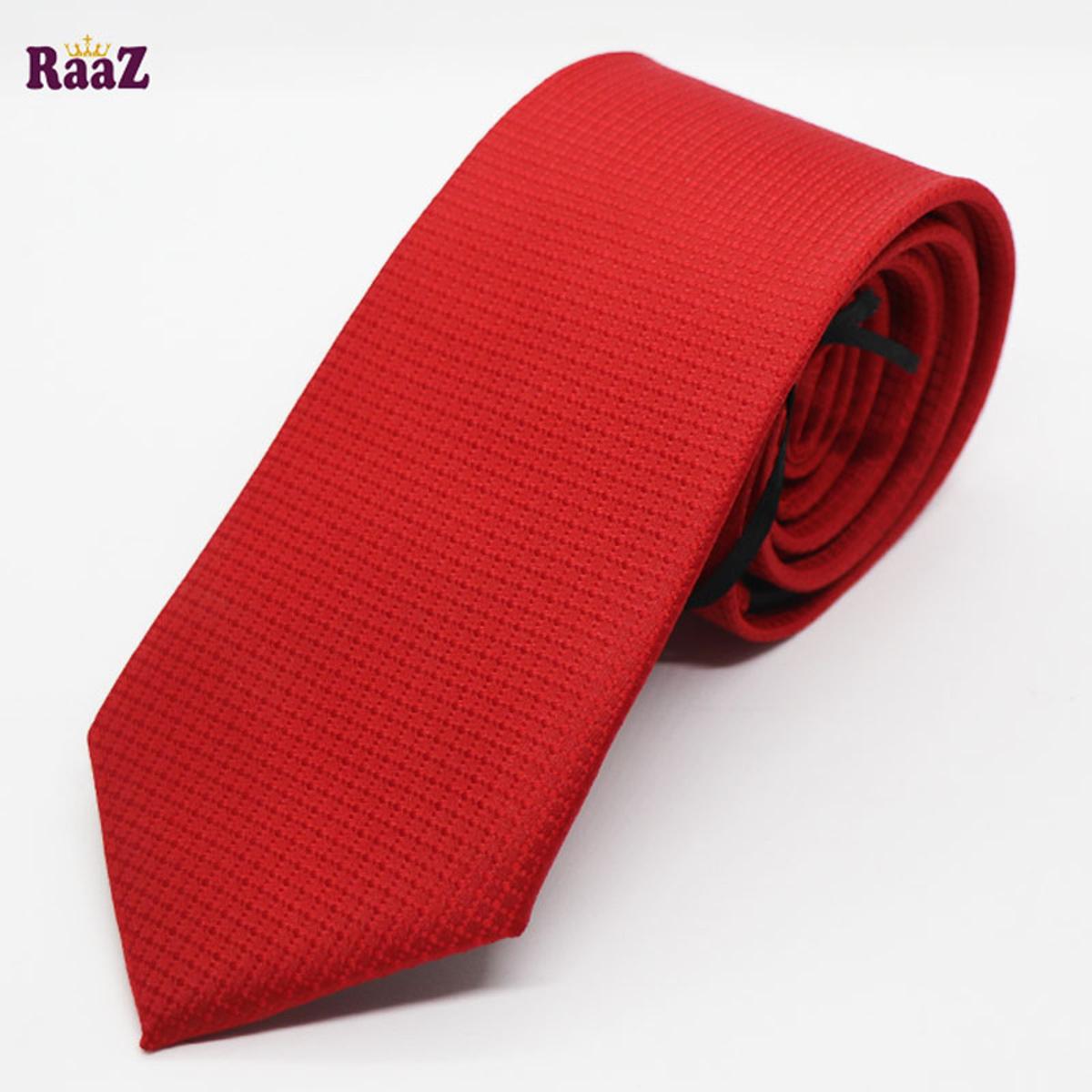 Picture of Full Red Embroidery Men's Necktie