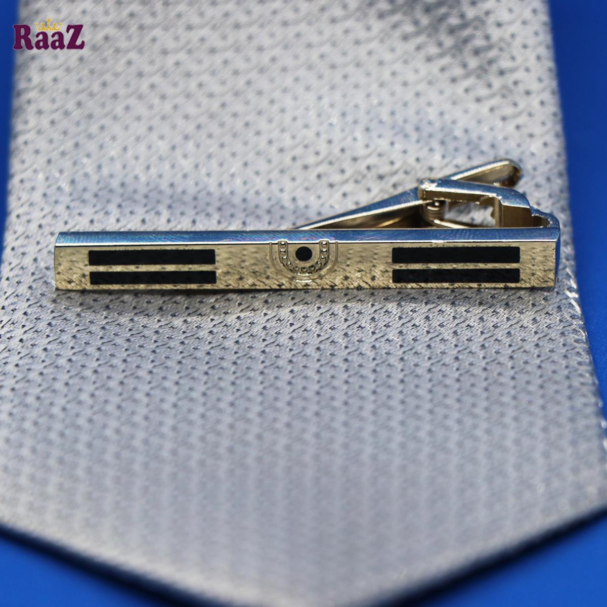Picture of Golden Men Initial Tie Clip Bar Normal Size-1pc