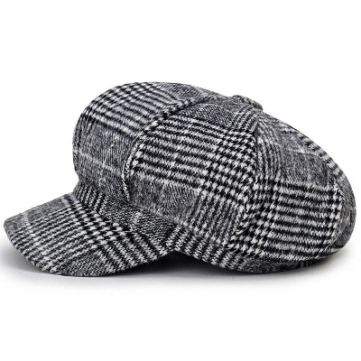 Picture of Artist Vintage Newsboy Cabbie Peaked Beret Cap Warm Baker Boy Visor Hat Flat Cap