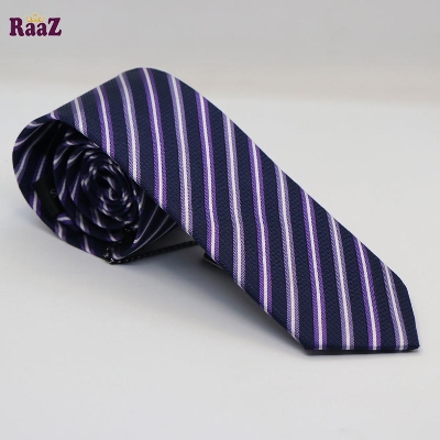 Picture of Navy Blue Stylish High-Quality Formal Fashion Premium Silk Business Wedding Party Necktie For Men