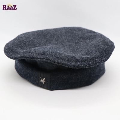 Picture of Deep Grey New Design Wool Afghani Star Pakol Cap For Men - Cap For Men - Cap - Winter Cap - Cap For Men