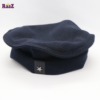 Picture of Navy Blue New Design Wool Afghani Star Pakol Cap For Men - Cap For Men
