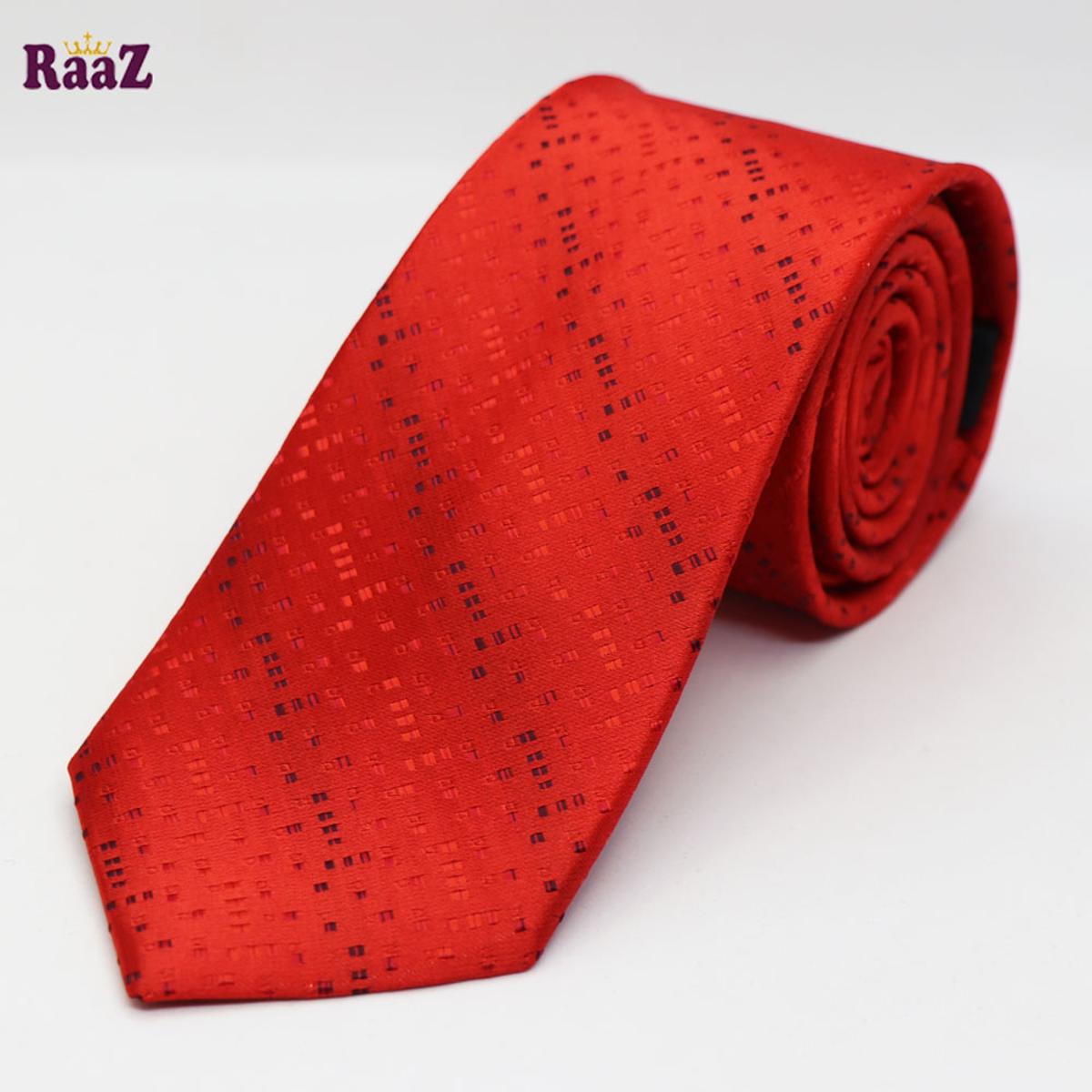 Picture of Maroon Black Unique Design Tie For Men