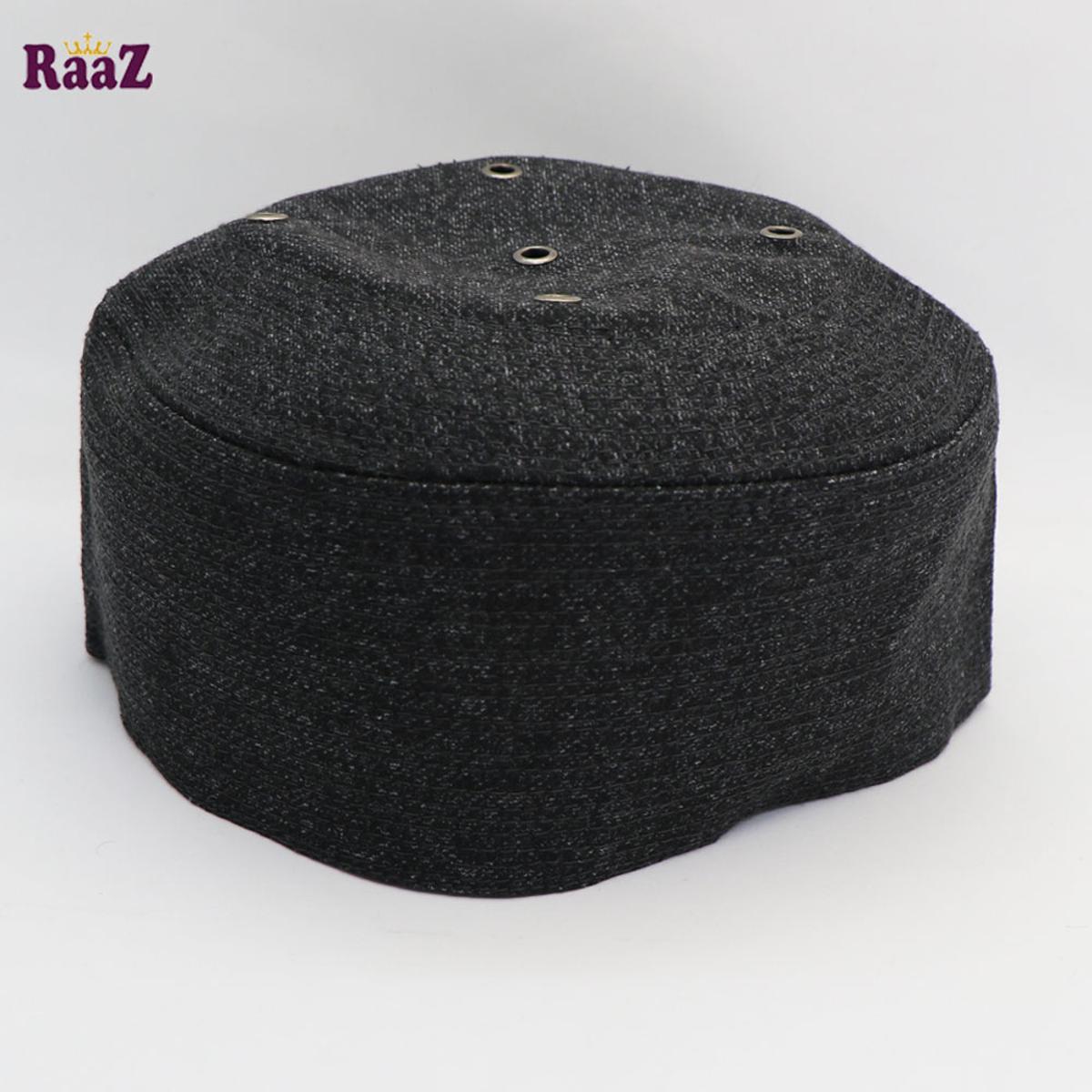 Picture of Deep Grey Cotton Mesh Air Prayer Tupi - Cap For Men