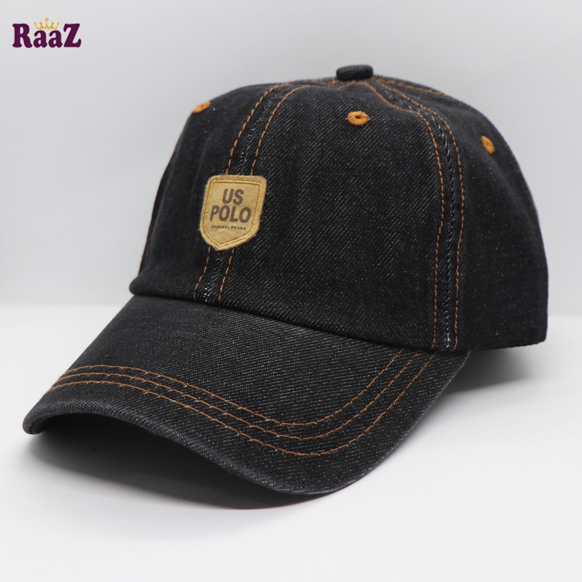 Picture of Grey US POLO Denim Curved Cap - Cap For Men - Cap - Winter Cap