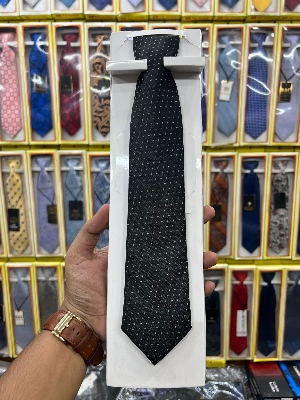 Picture of Black Dot Formal Neck Tie For Men