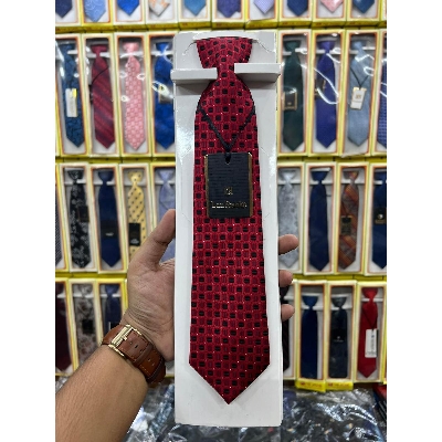 Picture of Maroon Design Embroidery Formal Neck Tie For Men