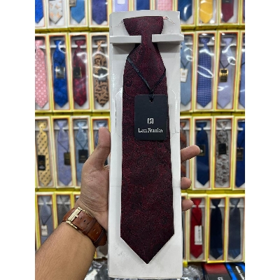 Picture of Brown Design Embroidery Formal Neck Tie For Men