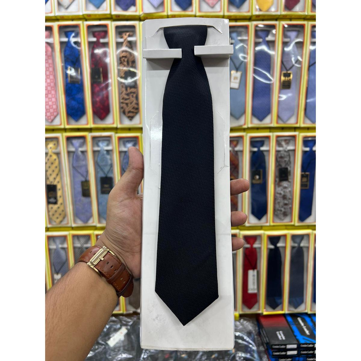 Picture of Black Formal Neck Tie For Men