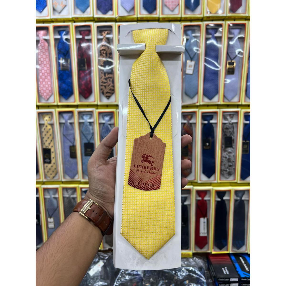 Picture of Yellow Formal Neck Tie For Men