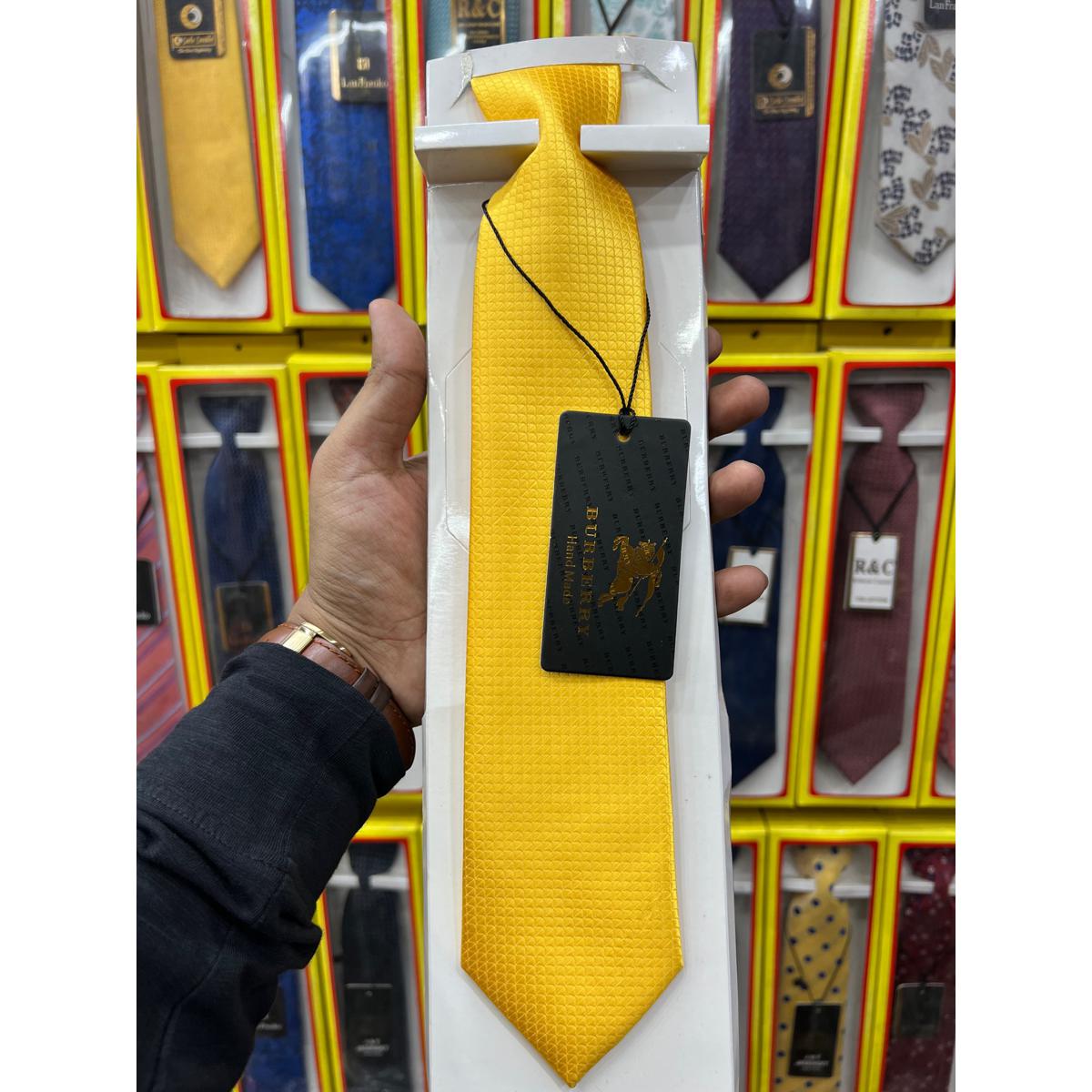 Picture of Yellow Formal Tie For Men