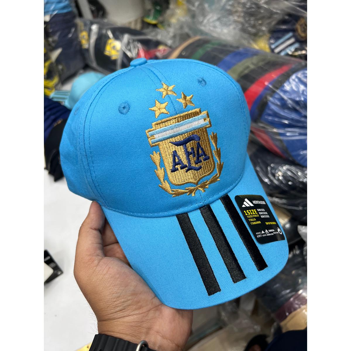Picture of Argentina Three Star Cotton Baseball Cap For Men (Sky Blue)