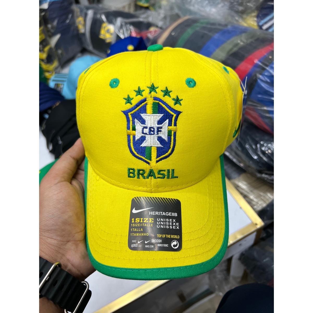 Picture of Brazil Football Team Cotton Sports Baseball Cap