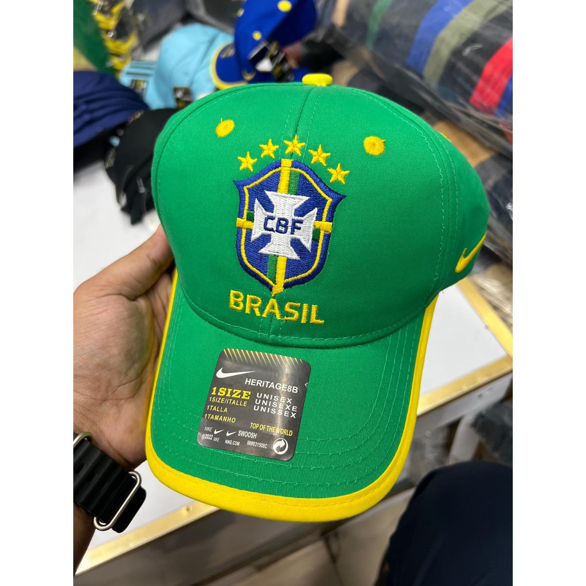 Picture of Brazil Football Team Cotton Sports Baseball Cap ( Green)