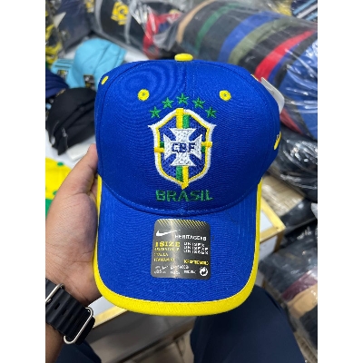 Picture of Brazil Football Team Cotton Sports Baseball Cap (Blue)
