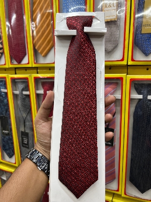 Picture of Stylish - Modern Vibe - Highly Durable - Maroon Fashion Formal Tie For Men - Sustainable Choice - Well Inspired & Crafted