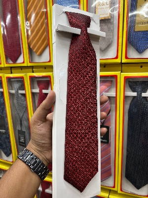 Picture of Stylish - Modern Vibe - Highly Durable - Maroon Fashion Formal Tie For Men - Sustainable Choice - Well Inspired & Crafted