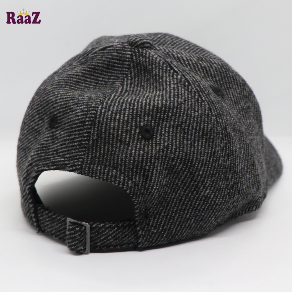Picture of NY Leather Logo Mix Grey Wool Premium Fabrics Baseball Cap