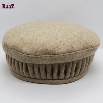 Picture of Bronze New Design Wool Spandex Kashmiri Pakol Cap/Tupi For Men (Free Size)