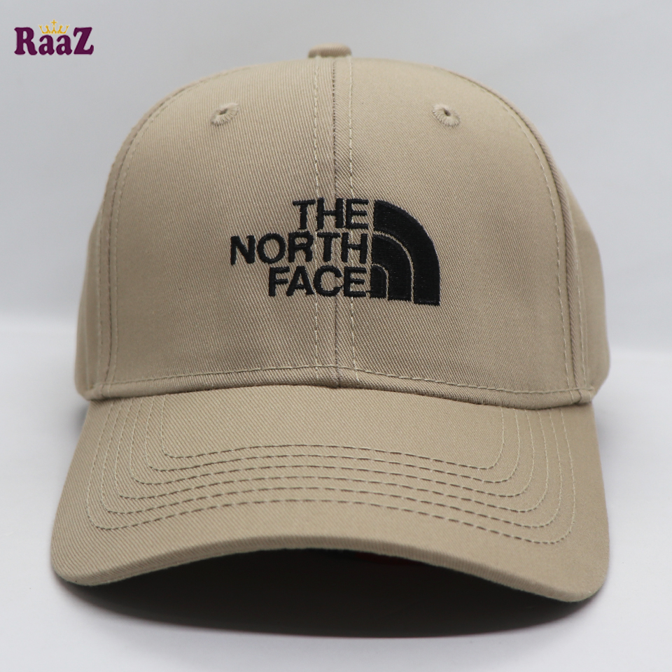 Picture of Off White and Black Cotton Export North Face Cap For Men