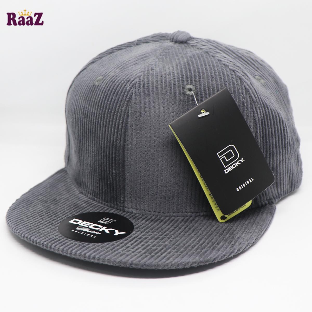 Picture of Decky Ash Retro Velvet Wide Brim 6 Panel Premium Export Snapback Cap