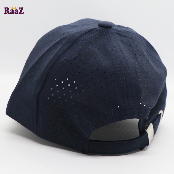Picture of Trendsetter - Fashion Innovator - Upscale Need - Navy Blue Polyester Fabrics Embroidery Logo Curved Visor Cap - Sensible - Must Have