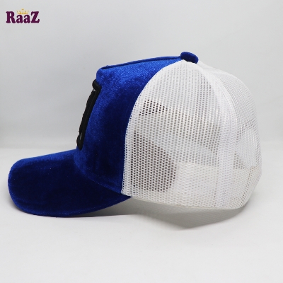 Picture of Navy Blue Embroidery Logo Half Net Cap