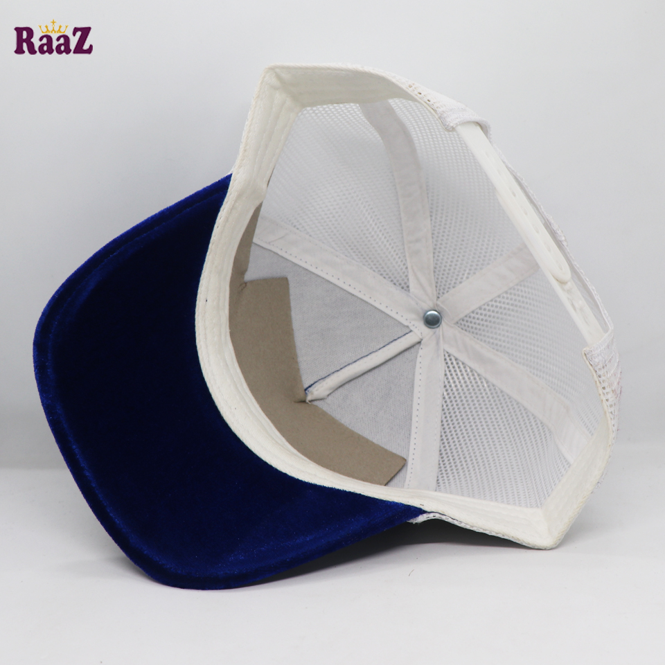 Picture of Navy Blue Embroidery Logo Half Net Cap
