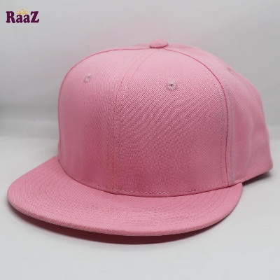 Picture of Pink Decky Wide Brim 6 Panel Premium Export Snapback Cap