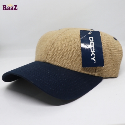 Picture of Navy Blue Off White Two Tone Decky 6 Panel Premium Export Curved Snapback Cap