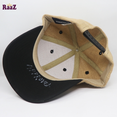 Picture of Navy Blue Off White Two Tone Decky 6 Panel Premium Export Curved Snapback Cap