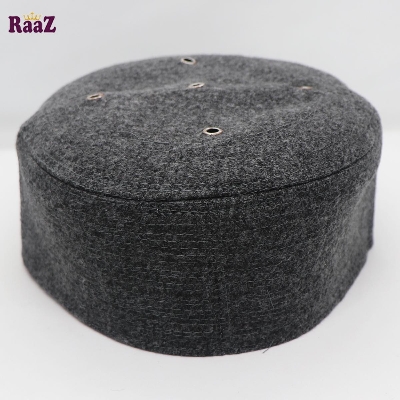 Picture of Grey Cotton Mesh Air Prayer Tupi - Cap For Men