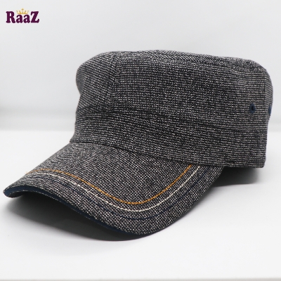 Picture of Black White Mix Fabrics Denim Johnson Cap