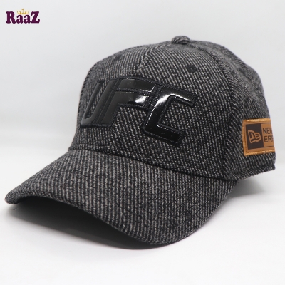 Picture of UFC Leather Logo Wool Fabrics Curved Cap