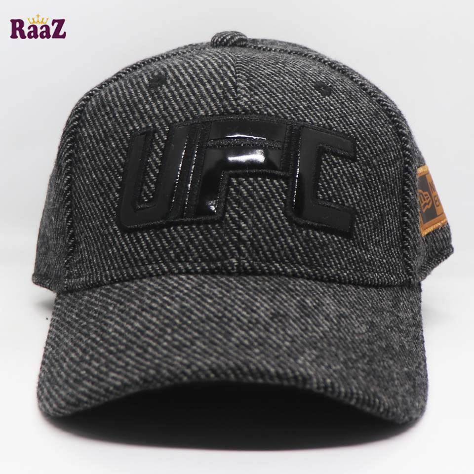 Picture of UFC Leather Logo Wool Fabrics Curved Cap