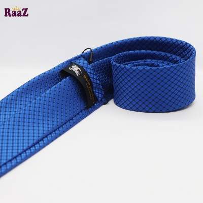 Picture of Black Stripe Black Dot Design Formal Tie For Men