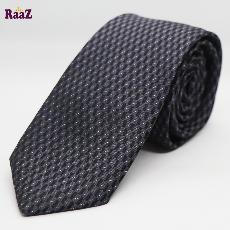 Picture of Black Small Square Design Formal Tie