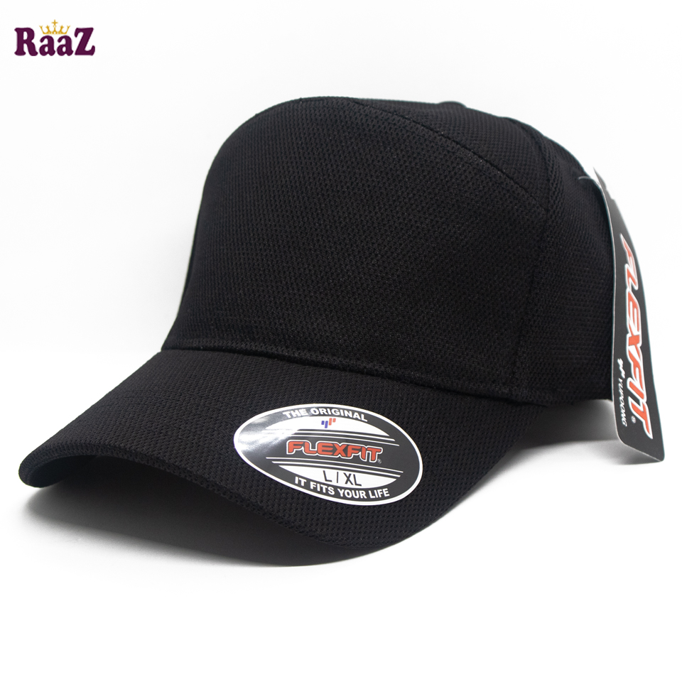Picture of Black Spandex Fabrics Curved Visor Bon Cap