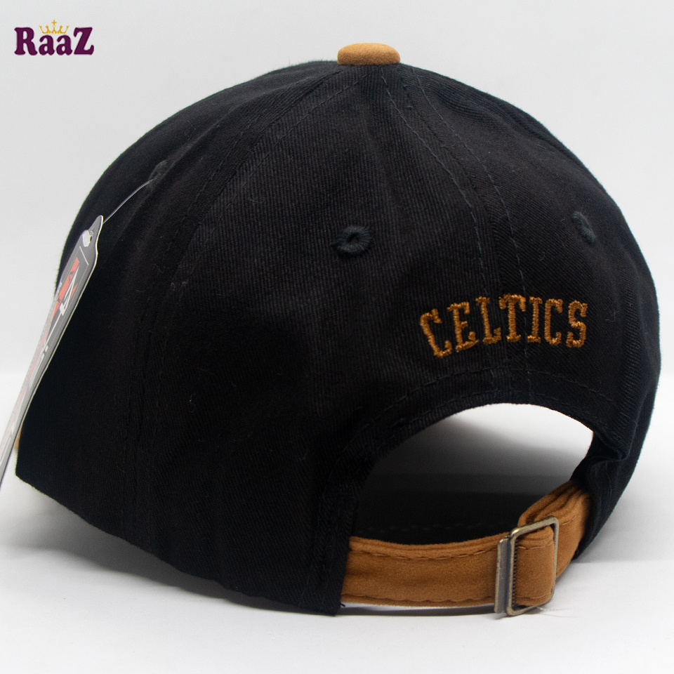 Picture of Celtics Embroidery Logo Velvet Curved Visor Cap
