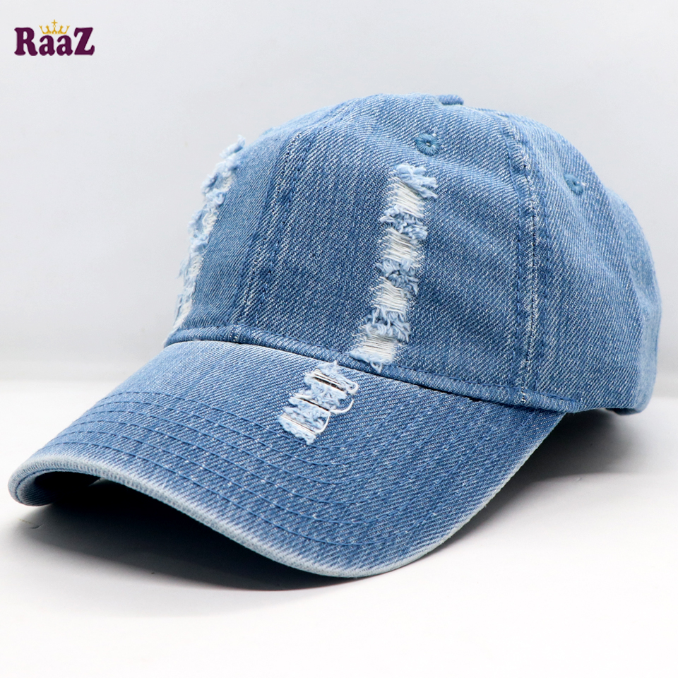Picture of Navy Blue Export Denim Baseball Cap For Men (Denim)