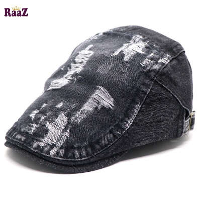 Picture of Shade Black Denim Ripped Jeans Seasonal Golf Cap