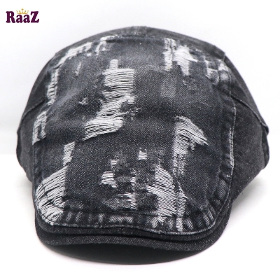 Picture of Shade Black Denim Ripped Jeans Seasonal Golf Cap