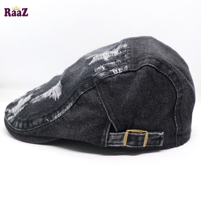 Picture of Shade Black Denim Ripped Jeans Seasonal Golf Cap