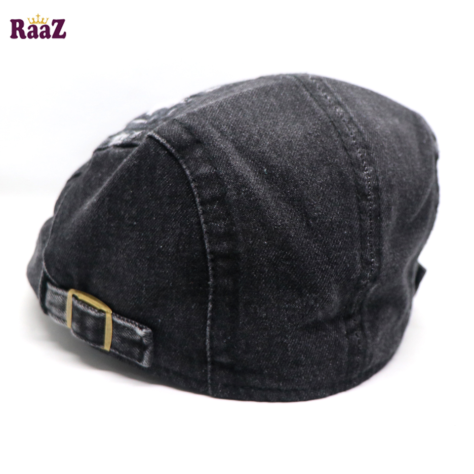 Picture of Shade Black Denim Ripped Jeans Seasonal Golf Cap